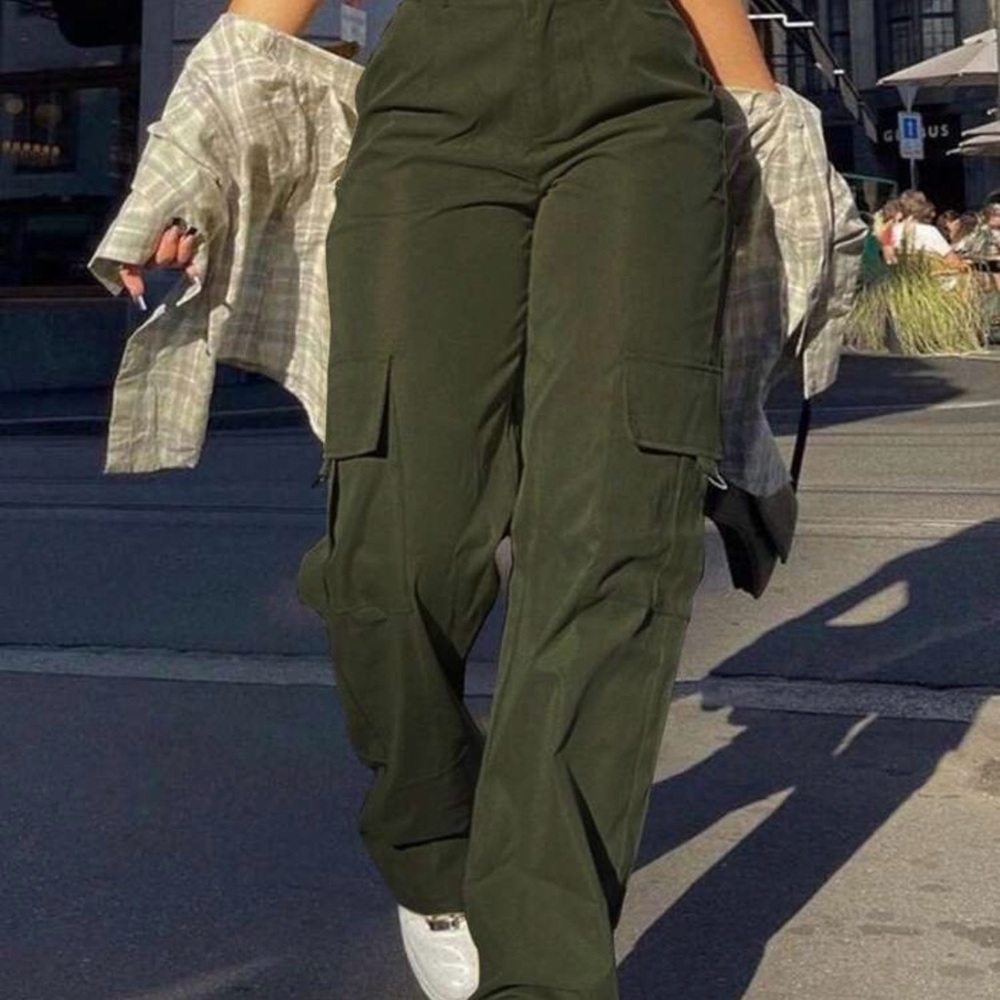 New, SHEIN Olive Green Utility Trousers